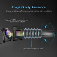 Cámara De Retrovisora Para Coche HD 170° Visión Nocturna Impermeable Grabadora De Vista Trasera Instalación De Retroiluminado - details 1