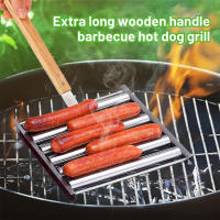 Leeseph Rodillo De Hotdog En Acero Inoxidable Herramientas De Barbacoa Accesorios Para Camping Y Reuniones Grill Roller Sausage Rack - details 2