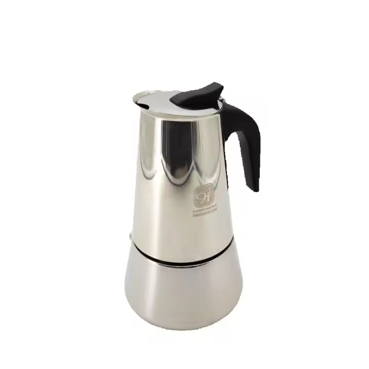 Cafetera Italiana inducción Fabricado en España | 2 ,4, 6, 10 ,Tazas | cafetera Express para Placas y vitroceramicas inducción | Acero Inoxidable | Apto lavavajillas (no Incluye Molinillo café) Cafetera Italiana Acero Inoxidable - 1