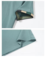 Camisa POLO Para Hombre Verano Moda Seda De Hielo Secado Rápido Manga Corta T-shirt Color Sólido Suelta Collar De Negocios Algodón Puro Top - details 25