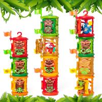PIRATIX ADVENTURE WORLD Serie Crazy Jungle, Caja con 12 Jungle Cage Que Tiene 1 Jaula, 1 Piratix, 1 Accesorio, 1 Bandera Exclusiva y 1 Tesoro Exclusivo - details 1