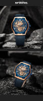 Reloj De Pulsera Para Hombre NAVIFORCE De Cuero Auténtico Resistente Al Agua Con Cronógrafo Y Luminiscencia Reloj De Cuarzo De Lujo Casual - details 5