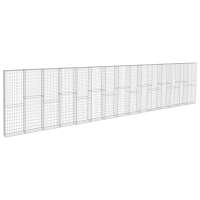 vidaXL Muro de gaviones con cubiertas acero galvanizado Dimensiones 600 x 30 x 200 cm,  900 x 50 x 200 cm,  y mas Perfecta para plantas y animales, múltiples usos malla para ventilación, seguridad, ventana, jardín - details 1