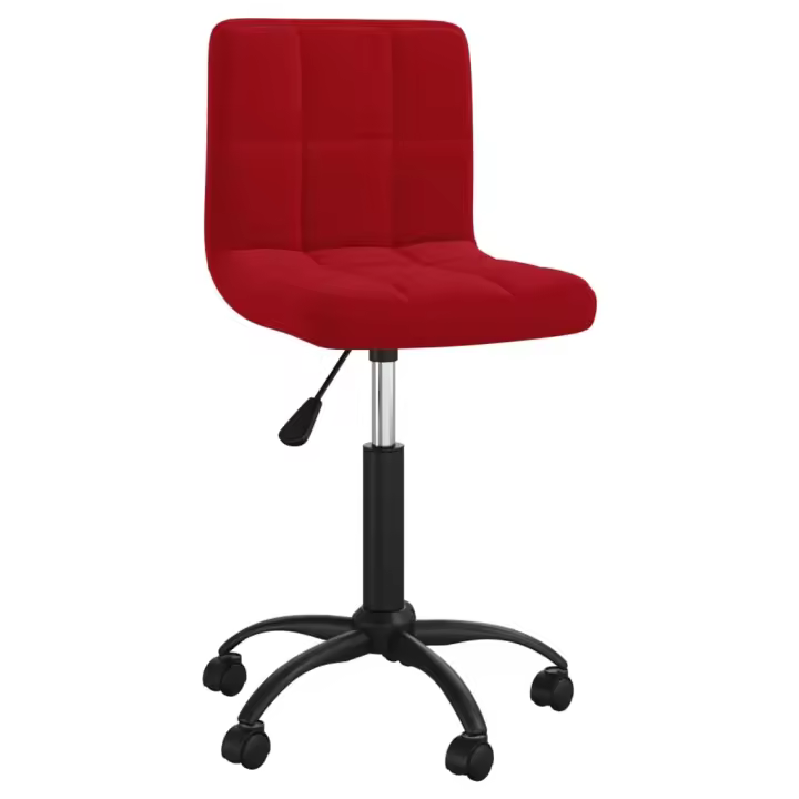 vidaXL Silla de comedor giratoria de terciopelo en color Gris oscuro/Rojo vino tinto/Azul y más | cómodas modernas ergonómicas para comedor cocina salón hogar - 1