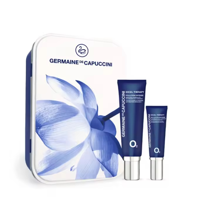 Germaine de Capuccini Capture the Beauty Excel Therapy O2 emulsion + contorno de ojos 591365  Pack Primavera Crema Excel Therapy O2 Germaine de Capuccini es un tratamiento facial completo con acción oxigenante y antipolución que aporta oxígeno a la piel - 1
