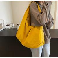 Bolso De Hombro Casual De Nylon Para Mujer Con Compartment Interior Bolsa De Compras Con Cierre De Cremallera Color Sólido Estilo Versátil - details 15