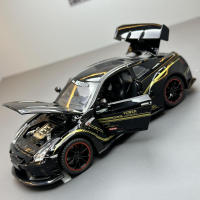 Coche De Juguete a Escala 1:32 Con Sonido Y Luz Para Niños Coche De Metal R35 Skyline De Juguete Con Retroceso Para Regalos - details 12