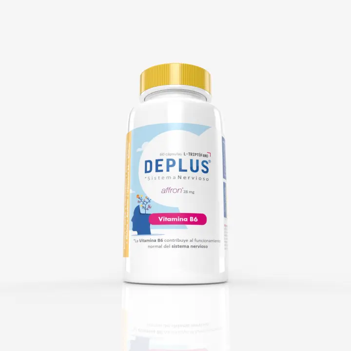 Deplus 60 cápsulas. Margan Biotech BACOPA  GABA  L-TRIPTÓFANO  ASHWAGANDHA  MELISA  AZAFRÁN  BIOTINA  VITAMINA B6 - 1