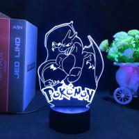 Lámpara De Noche LED Pokemon Gengar Haunter Gastly 3D Iluminación De Colores Cambiantes USB Regalo Para Niños Luz De Mesa Ilusión De Sueño - details 5