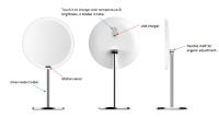 Espejo De Maquillaje Inteligente Yeelight Con Iluminación LED Pantalla HD De 7 Pulgadas Sensing Facial Modos De Uso Ra95 Luz De Color - details 7
