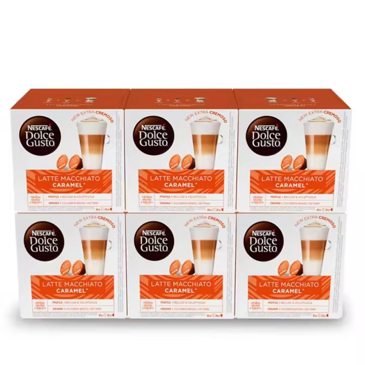 Latte Macchiato Caramel 6 cajas 48 servicios Dolce Gusto - 1