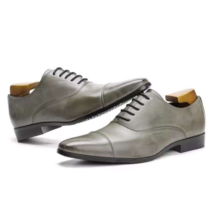 Zapatos Formales De Oxford Para Hombres Cómodos Y Moda Zapatos Sociales De Cuero Sintético Antideslizantes Talla Verdadera - 1