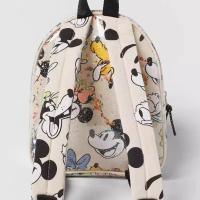 Mochila Disney 2024 Para Niñas Con Diseño De Mickey Translúcido Mini Mochila De Moda Estudiantil Impresión Co-branded Bolsa Escolar Bonita Y Práctica - details 2