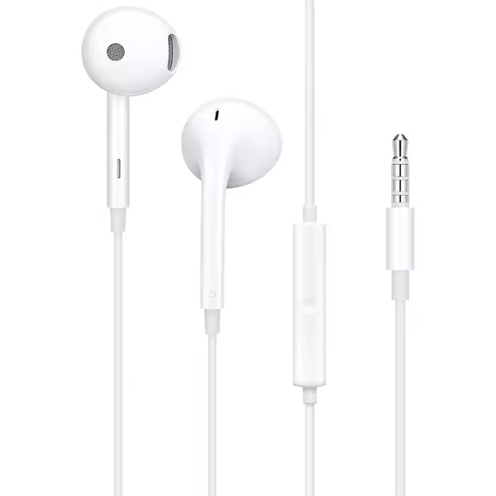Oppo MH156 Auriculares Intraurales Estéreo Clavija Jack 3.5mm Compatibles con OPPO A15 A16 A52 A54 A72 A74 A94 Reno (sin embalaje al por menor) - 1