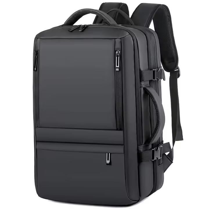 Bolsa para portátil de 17 pulgadas para hombre, mochila Extensible de viaje de negocios con puerto de carga USB y diseño impermeable de gran capacidad, 36-55L - 1