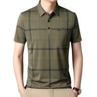 Camiseta Polo Para Hombre Con Estampado De Punto Nuevo Casual Manga Corta Ligera Transpirable Estilo Coreano Top Para Verano - details 16