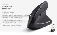 Ratón Vertical Ergonómico Inalámbrico 2.4GHz Óptico Con 3 DPI Ajustables 800/1200/1600 Y 6 Botones Para Laptop PC Computadora Desktop - details 1