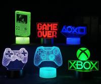 Lámpara De Juego 3D LED Para Fiesta Y Decoración De Habitación Luz Nocturna USB Para Mesa Iluminación De Navidad Para Dormitorio - details 0