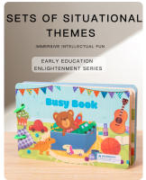 Juego De Educativos Montessori Para Niños Con Adhesivos Libro Ocupado Animal Números Juego De Puzzle De Alineación Regalo De Juguetes Educativos Para Niños - details 23