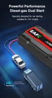 Arrancador de batería de coche de 600 A, portátil, cargador de emergencia de 12 V, banco de energía, dispositivo de arranque, vehículos de gasolina de 3,0 l - details 7