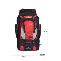 Mochila de senderismo impermeable para hombre, bolsa de equipaje de viaje para acampar, montañismo, escalada, accesorios al aire libre, 80L - details 4
