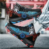 Zapatos De Baloncesto Para Hombres De Alta Calidad Antideslizantes Y Transpirables Zapatillas De Moda Para Mujeres Y Niños Deportivas De Entrenamiento Al Aire Libre Con Suela De Goma Talla Verdadera - details 14