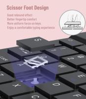 Teclado inalámbrico Universal con Bluetooth, Ratón para iPad, tabletas, portátiles, teléfonos inteligentes con Cable USB - details 2