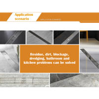 Filtro De Drenaje Para Baño Y Cocina PVC Desechable 5/10M Capturador De Pelo Escobilla De Techo Anti Bloqueo Tamaño 70mm*5m/70mm*10m - details 9