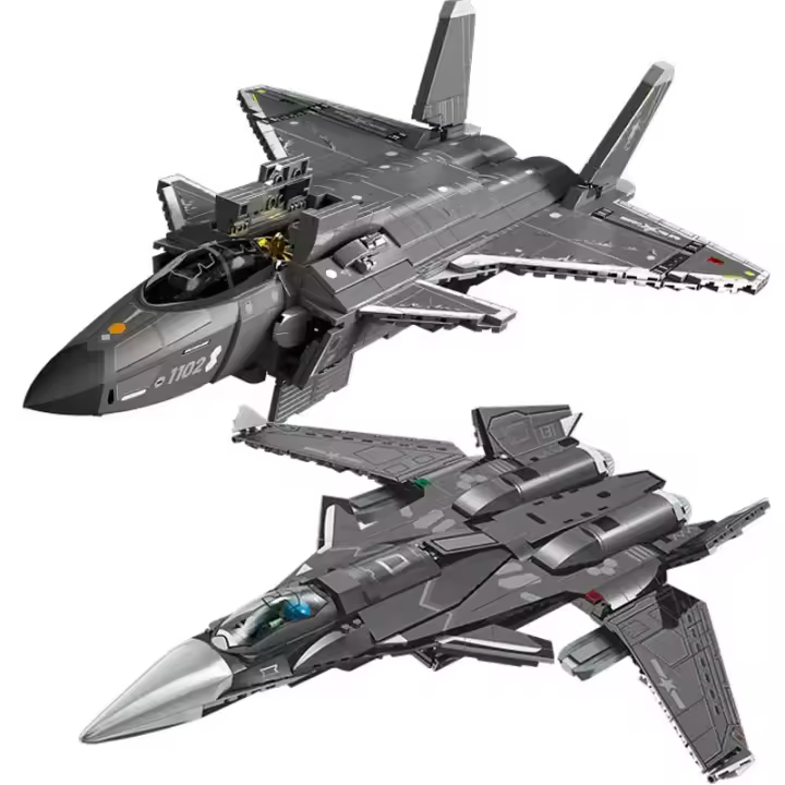 Modelo De Avión De Combate Militar En Bloques De Construcción Para Barco WW2 Juguetes Educativos Para Niños Con Soldados MOC Bloques Regalo Para Boys - 1