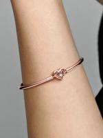 Pandora Moments Corazón y Mariposa - Baño de Oro Rosa de 14K Pandora - VENTA FINAL - details 0