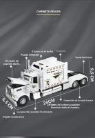 Camión Peterbilt 389 1/24 Escala Juguetes De Metal Con Sonido Y Luz Modelo De Coche Eléctrico Regalo Para Niños Colección - details 3