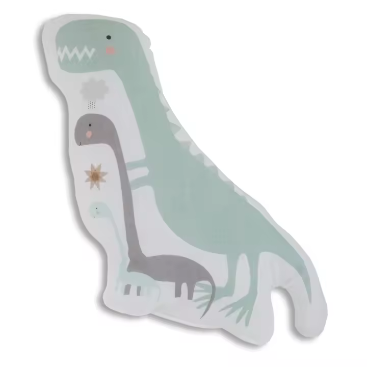 COJIN DE FORMA INFANTIL CON RELLENO DINOS 40 CM DIAMETRO HACIENDO EL INDIO FABRICADO EN ESPAÑA - 1