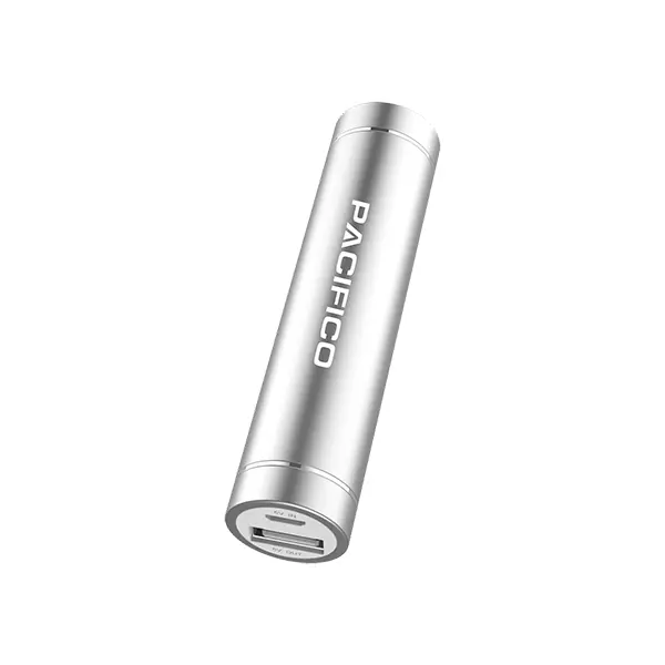 Power bank 2600 mAh - plata,Carga Rápida，Adecuada para viajes en avión，con Todos los teléfonos Inteligentes y Dispositivos USB - 1