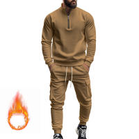Conjunto Deportivo Casual Para Hombres Verano Otoño Invierno Con Cierre De Cremallera Y Veludo Tejido De Poliéster Talla S a XXXL - details 118