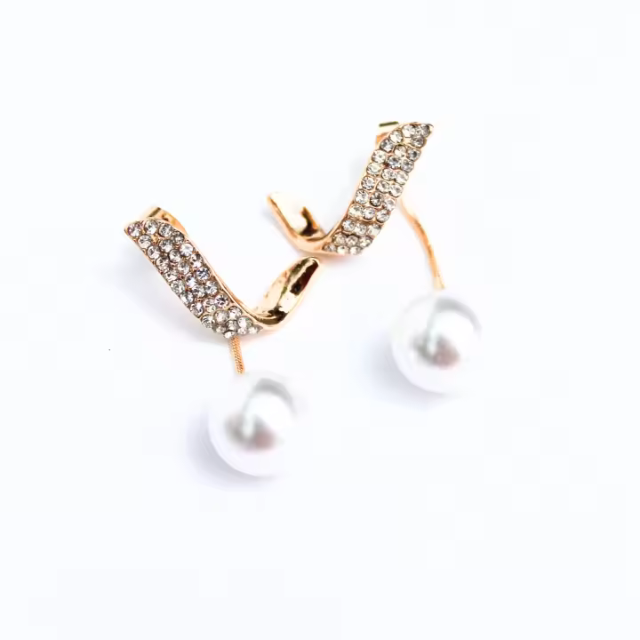 Pendientes Radiante - Pendientes elegantes,  pendientes para evento, pendientes para mujer adulta con perla, regalo elegante - 1