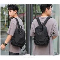 Mochila Mini Para Hombres Oxford Sólida Ligera Pequeña Bolso Escolar Impermeable Resistente Al Desgaste Viaje Male - details 9