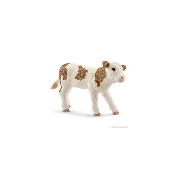 Schleich Ternero Fleckvieh Realista Correpasillos Juguete Animal Granja - 1