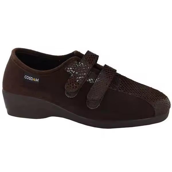 Cosdam 2416 Oasis Marrón Zapatillas de Mujer Cómodas con Velcro - 1