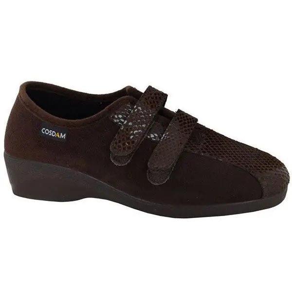 Cosdam 2416 Oasis Marrón Zapatillas de Mujer Cómodas con Velcro - 1