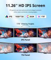 Juguete De Coche Portátil IPS Táctil 11.26 Pulgadas Reproductor Multimedia 4K DVR Con Wireless CarPlay/Android Auto Dual Lente Grabadora De Conducción - details 13
