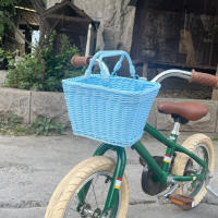 Cesta De Bicicleta Tejida a Mano De Rotan Almacenamiento Para Manillar Frontal Para Niños Y Adultos Bolsa Portabagajes Para Ciclismo - details 5