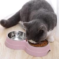 Tazas De Alimentos Y Agua Para Mascotas Doble Acero Inoxidable Alimento Y Agua Para Perros Gatos Pupusas Accesorios Pequeños Para Perros - details 24