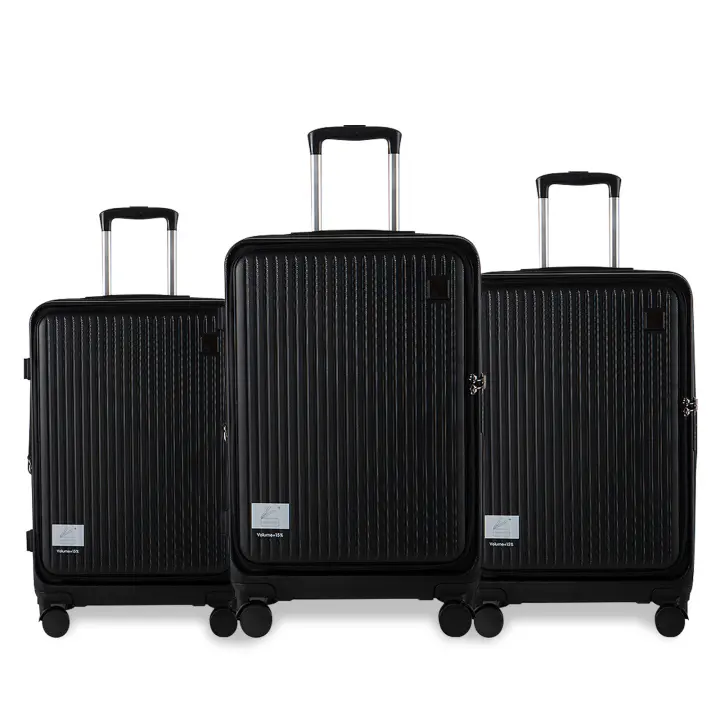 S7 STAR LG61779-LG61782 Juego de 3 maletas con tapa de apertura frontal ,Multicolores, Talla  20/24/28 pulgadas, adecuado para uso doméstico, viajes, viajes de negocios, múltiples tamaños para elegir, ligero y resistente - 1