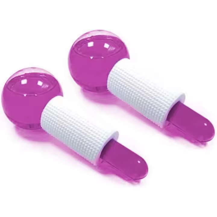 Bolas de Masaje Facial | Rodillos para Piel | Masajeador de Cristal | Tratamiento Antiarrugas | Pack 2 Colores - 1