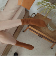 Calcetines De Mujer Estilo Coreano Coloridos Y Cómodos Calcetines Largos Elásticos Transpirables Para Niñas Casual - details 5