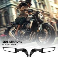 Kit De Espejos Para Motocicleta Honda CB650R R Con Alas Ocultas Ajustables En Rotación Material De Aluminio CNC Vidrio Transparente - details 0
