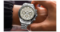Reloj De Cuarzo Para Hombre REWARD En Acero Inoxidable Dorado Deportivo Resistente Al Agua Con Cronógrafo Y Calendario Completo - details 17