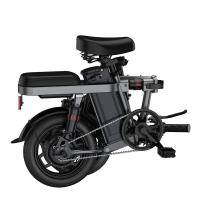ENGWE T14 Bicicleta Eléctrica Plegable con Neumático de 14 Pulgadas, Motor sin Escobillas de 250W, Batería de 48V 10Ah, 25 km/h, velocidad máxima de 80km, Amortiguador triple, Freno de disco mecánico, rueda libre de 7 velocidades - Blanco - details 7