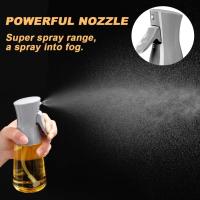 Botella dispensadora de aceite de vidrio de 180ml con cepillo, aceite de canola vinagre spray señor para cocina, accesorios recargables (gris) - details 0