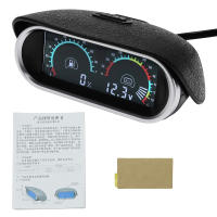 Medidor Digital LCD Universal Para Coche 2 En 1 Con Nivel De Combustible Temperatura Y Voltaje 12v RPM Tachometer 9~36v - details 10